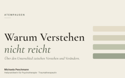 Warum Verstehen nicht reicht